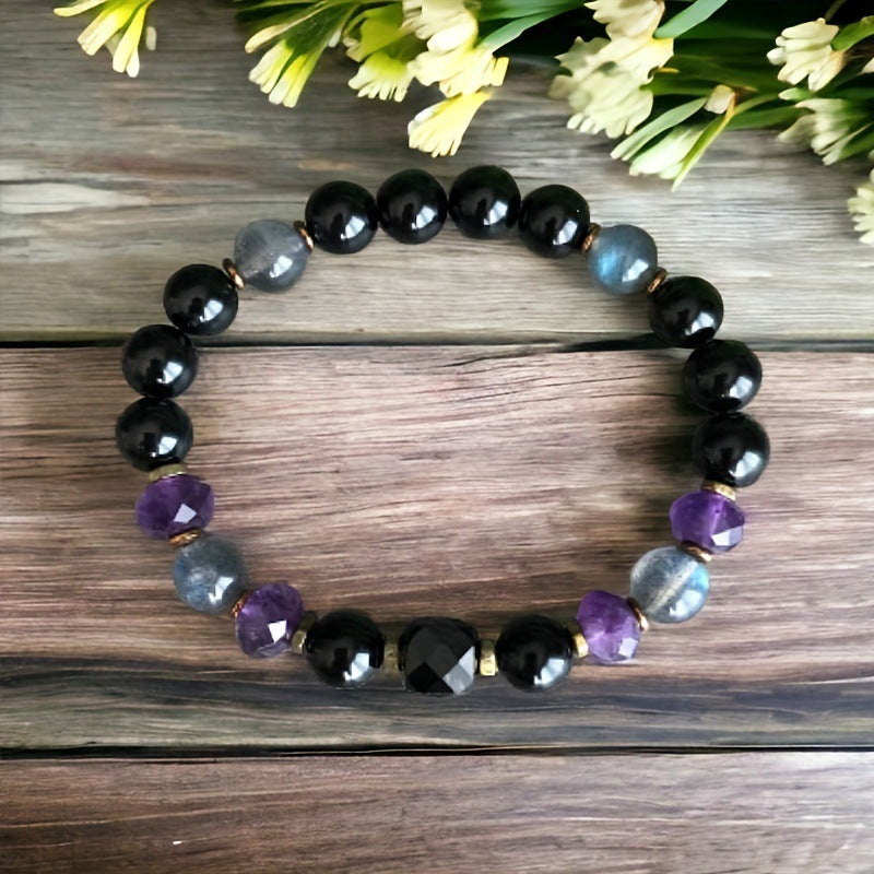 Versatile Obsidian 8mm Beaded Bracelet